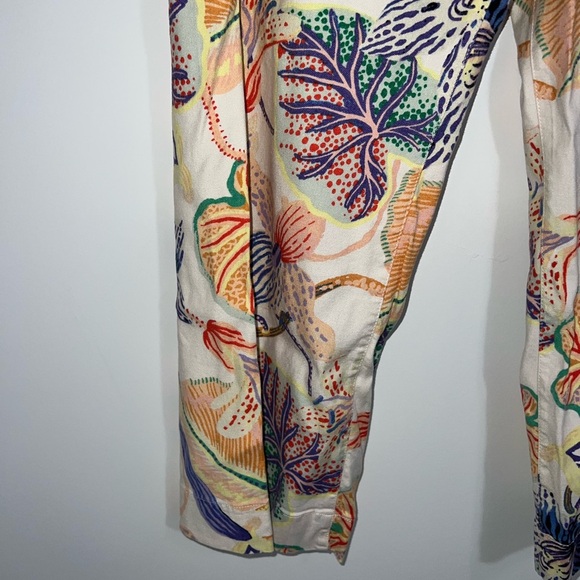 ANTHROPOLOGIE MAUVE The Colette Cropped Wide-Leg Pants Sarah Gordon Edition - Picture 4 of 15